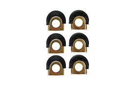 LATIN PERCUSSION - LP628G SHELLPROTECTORS GALAXY SET 3/8" (6PCS) GOLD